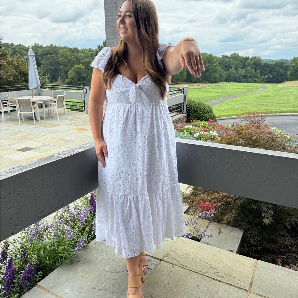 Lilly Pulitzer Lantana Eyelet Midi Dress - Picture 4 of 4